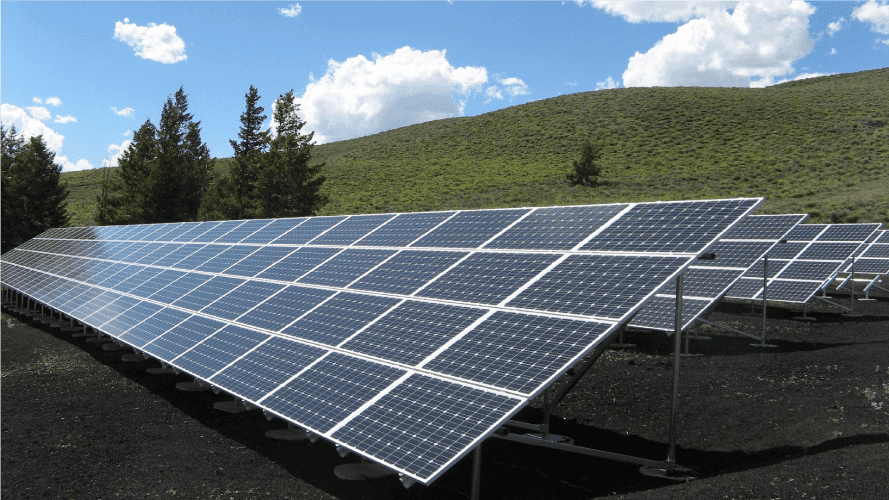 Canva Black and Silver Solar Panels