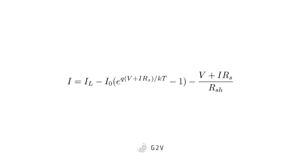 Equation for a two-diode circuit model