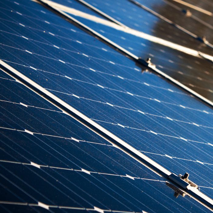 Photovoltaic solar panels installation