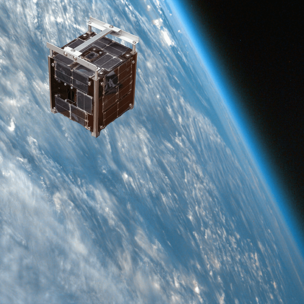 CubeSat orbiting Earth experience AM0 conditions