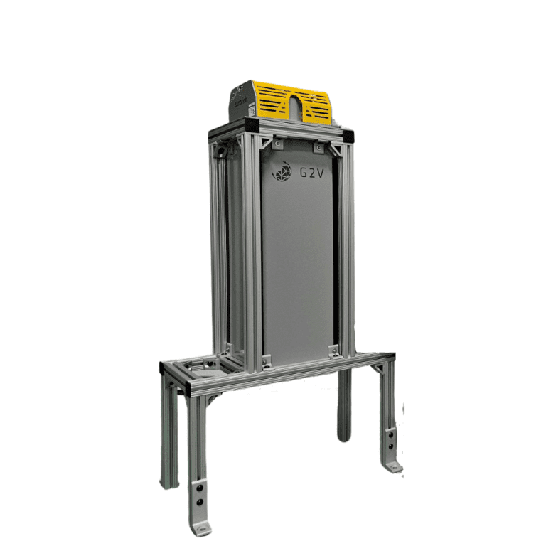 G2V Optics Class AAA solar simulator the Sunbrick in its wide stand configuration