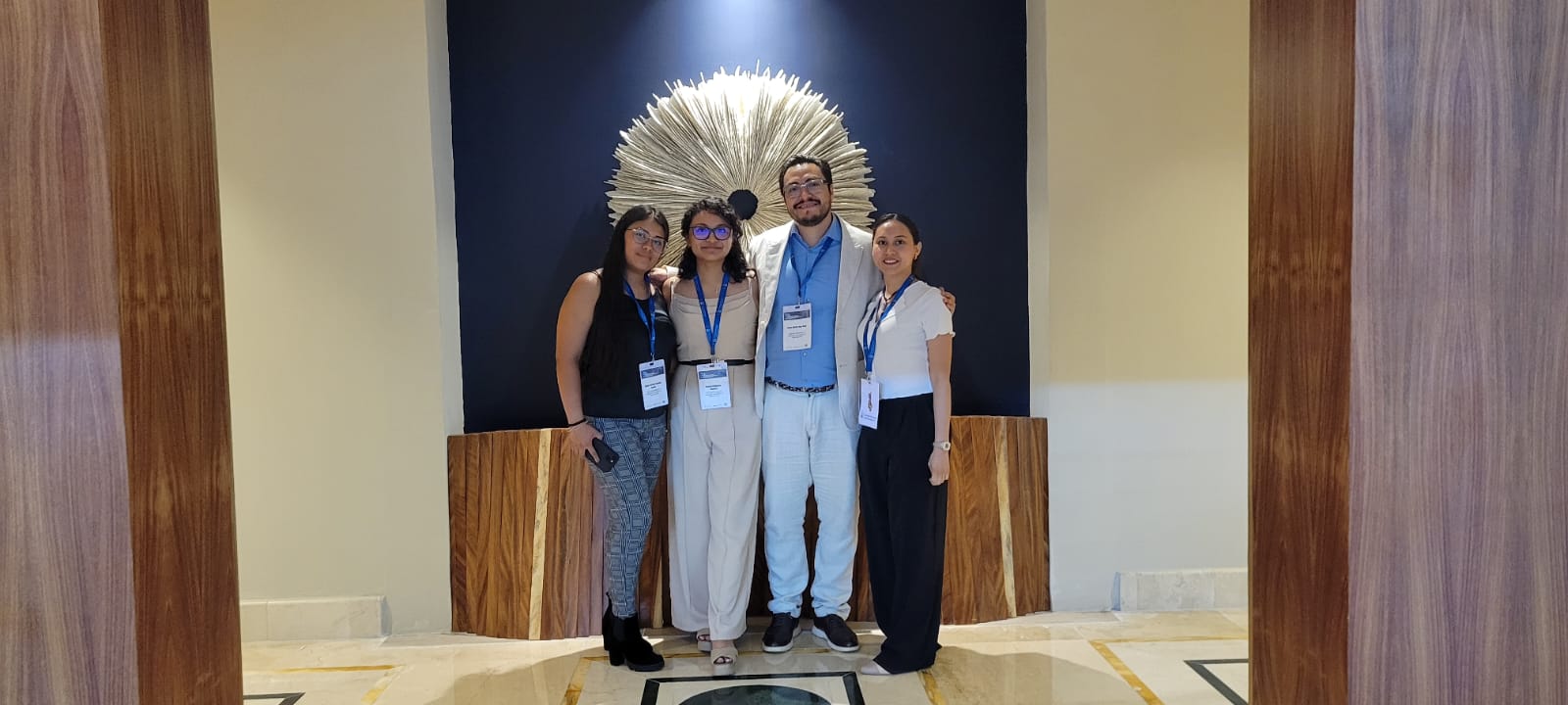 Dr. Diaz and his students at IMRC2023 (From left to right, Arlete Yuriana Vazquez-Garcia, Jessica Cardenas-Martinez,

Dr. Jesus Adrian Diaz-Real, Ariadna Daniela Garcia-Caballero)